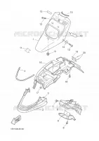 GARDE BOUE AVANT pour Yamaha BW'S 50 NAKED de 2003