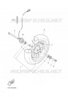 ROUE AVANT pour Yamaha BW'S 50 NAKED de 2003