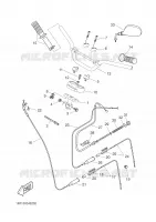 GUIDON ET CABLES pour Yamaha BW'S 50 NAKED de 2003