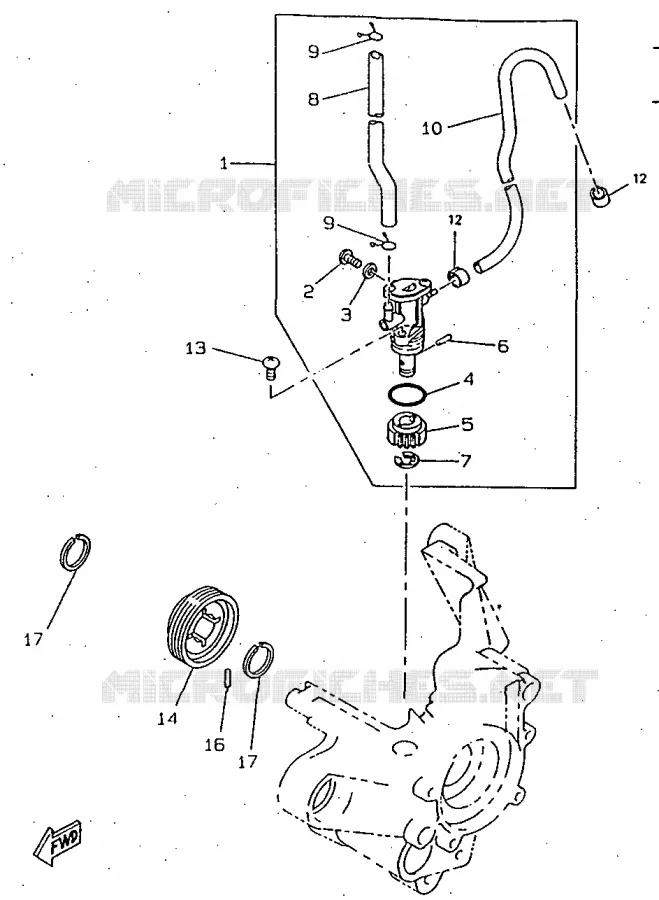 POMPE A HUILE Yamaha SCOOTER 50 1997 BOOSTER  CW50RS