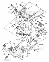 ECHAPPEMENT pour Yamaha VMX12 de 1993