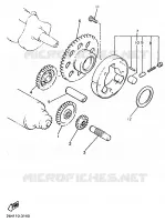 EMBRAYAGE DE DEMARREUR pour Yamaha VMX12 de 1993
