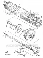 EMBRAYAGE DE DEMARREUR pour Yamaha VMX12 de 1993