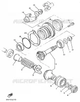 TRANSMISSION INTERMEDIAIRE pour Yamaha VMX12 de 1993