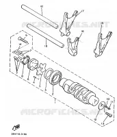 BARILLET DE SELECTION / FOURCHETTE pour Yamaha VMX12 de 1993