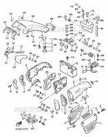 COUVERCLE LATERAL pour Yamaha VMX12 de 1993