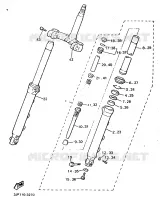 FOURCHE pour Yamaha VMX12 de 1993