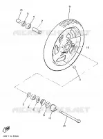 ROUE AVANT pour Yamaha VMX12 de 1993