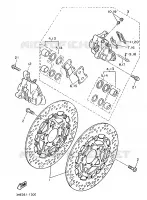 ETRIER DE FREIN AVANT pour Yamaha VMX12 de 1993