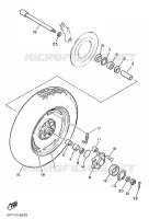 ROUE ARRIERE pour Yamaha VMX12 de 1993