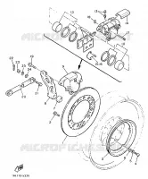 ETRIER DE FREIN ARRIERE pour Yamaha VMX12 de 1993
