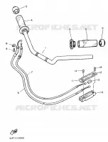 GUIDON ET CABLES pour Yamaha VMX12 de 1993