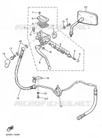 MAITRE CYLINDRE AVANT 2 pour Yamaha VMX12 de 1993