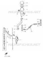 MAITRE CYLINDRE DE FREIN ARRIERE pour Yamaha VMX12 de 1993