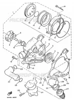 POMPE A EAU / DURITES pour Yamaha VMX12 de 1993