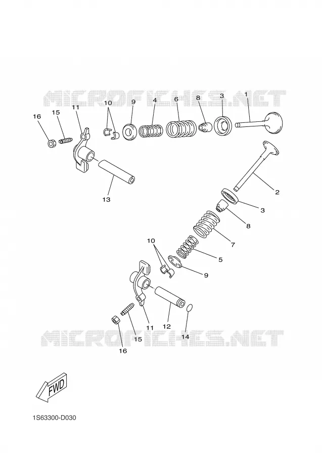 SOUPAPE Yamaha SCOOTER 300 2004 VERSITY  VP300 VERSITY