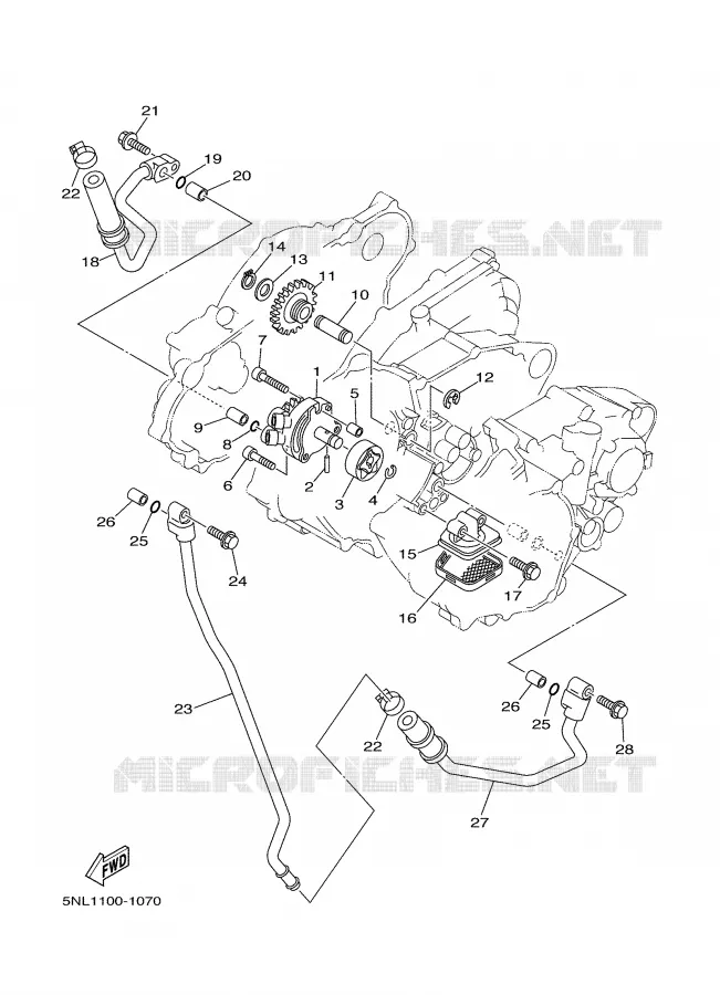 POMPE A HUILE Yamaha MOTO 250 2002 WRF  WR250F