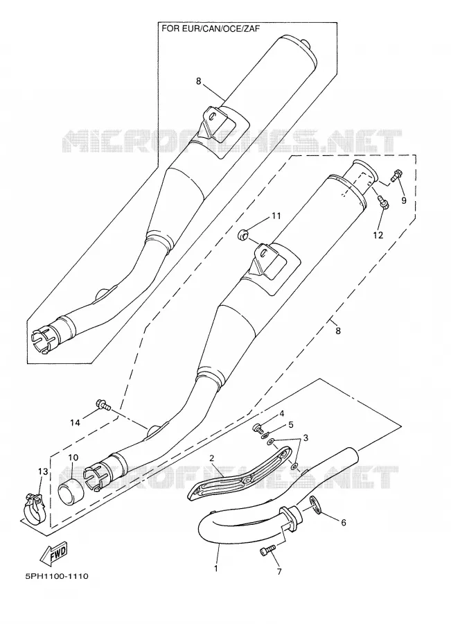 ECHAPPEMENT Yamaha MOTO 250 2002 WRF  WR250F