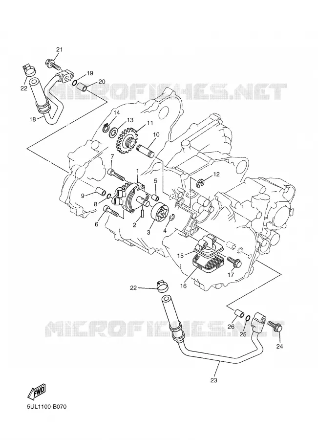POMPE A HUILE Yamaha MOTO 250 2003 WRF  WR250F