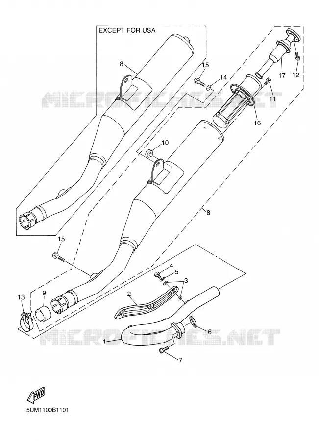 ECHAPPEMENT Yamaha MOTO 250 2003 WRF  WR250F