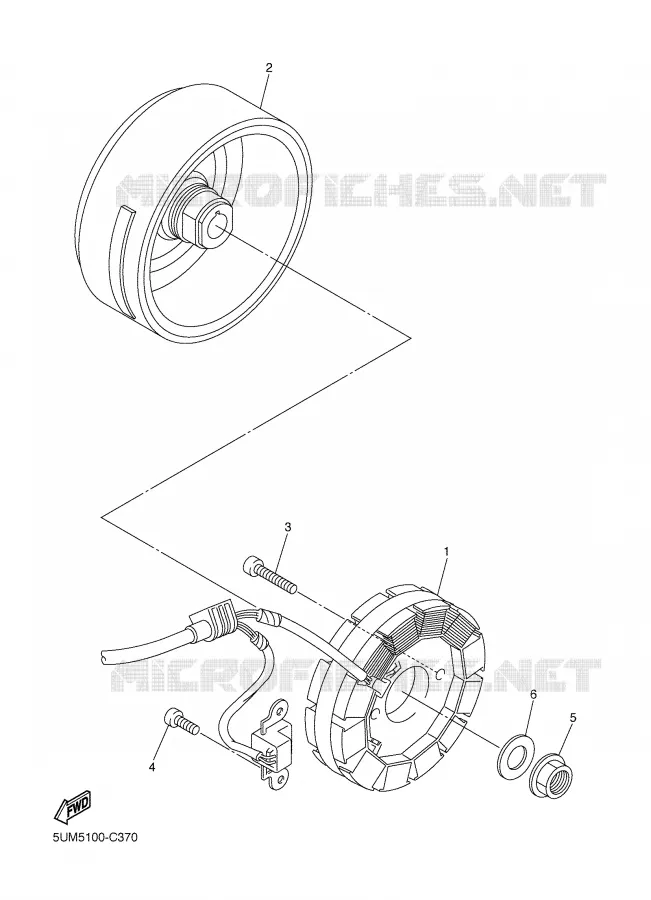 ALLUMAGE Yamaha MOTO 250 2004 WRF  WR250F