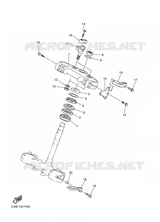 DIRECTION Yamaha MOTO 250 2007 WRF  WR250F