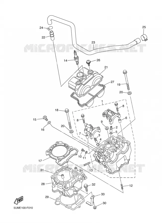 CYLINDRE Yamaha MOTO 250 2008 WRF  WR250F