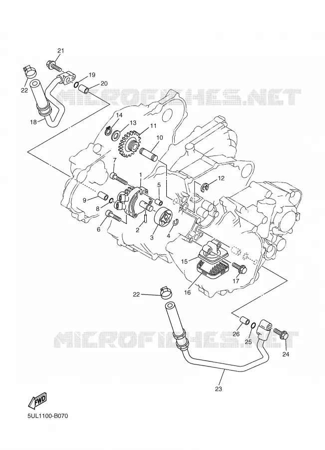 POMPE A HUILE Yamaha MOTO 250 2003 WRF  WR250FR