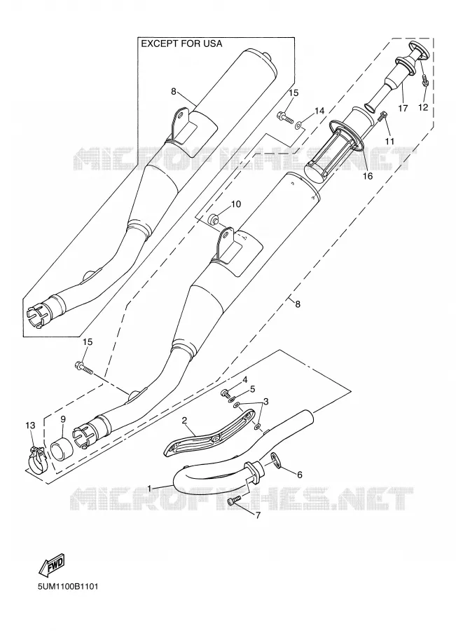 ECHAPPEMENT Yamaha MOTO 250 2003 WRF  WR250FR