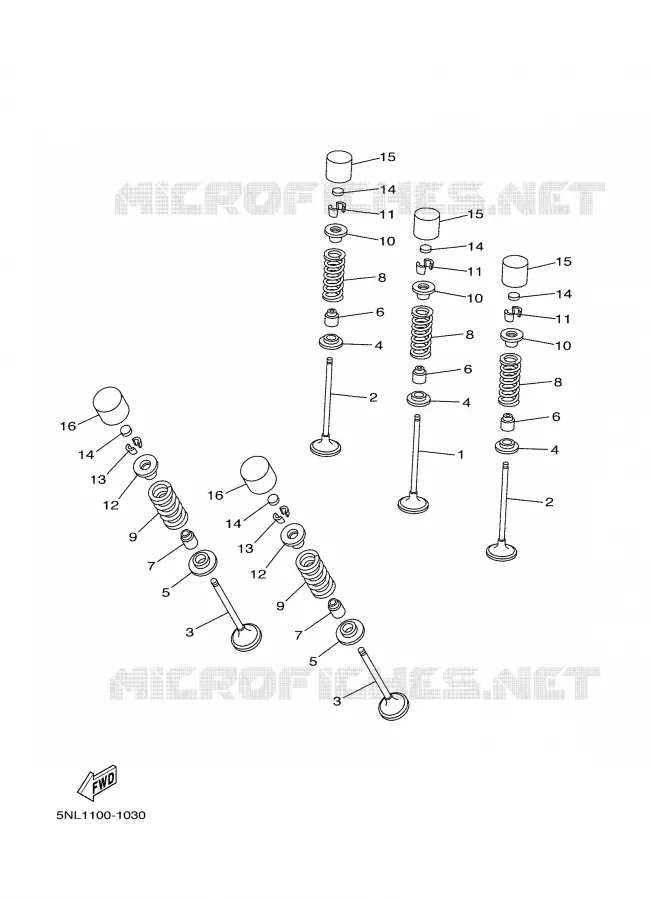 SOUPAPE Yamaha MOTO 250 2006 WRF  WR250FV