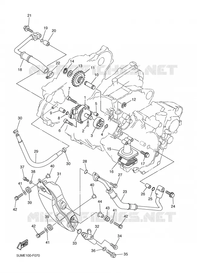 POMPE A HUILE Yamaha MOTO 250 2007 WRF  WR250FW