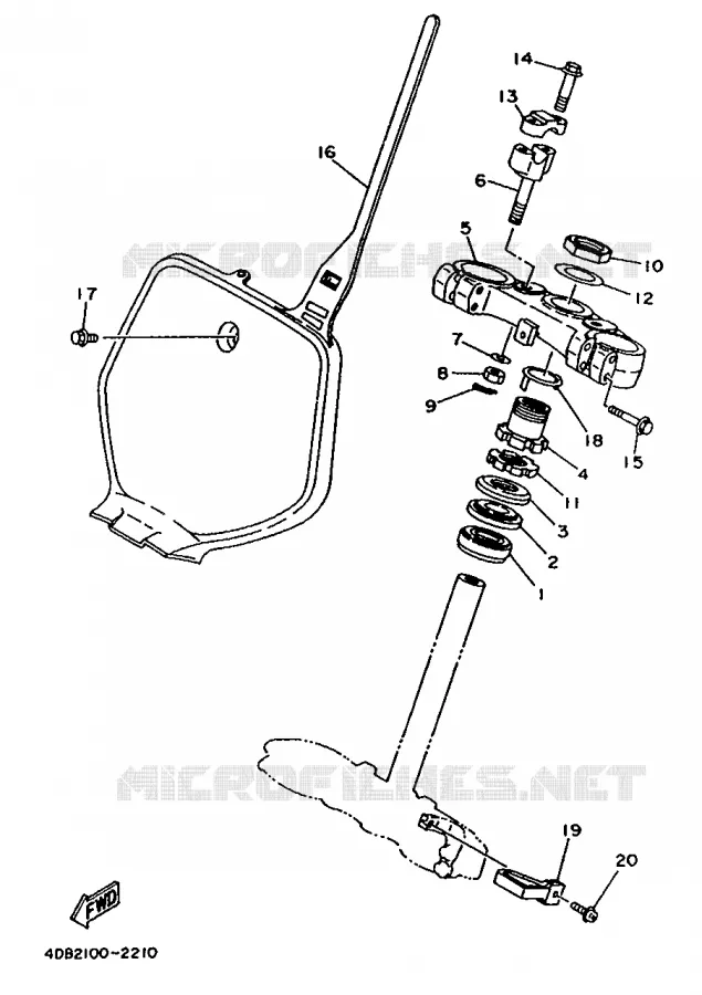 DIRECTION Yamaha MOTO 250 1993 WRZ  WR250Z