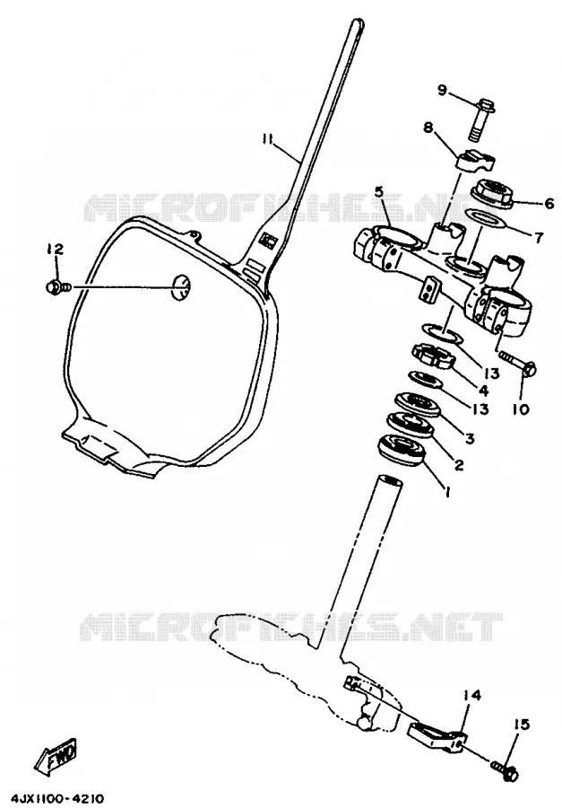 DIRECTION Yamaha MOTO 250 1997 WRZ  WR250Z