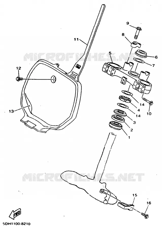 DIRECTION Yamaha MOTO 250 1998 WRZ  WR250Z