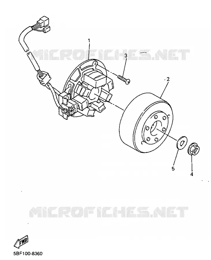 ALLUMAGE Yamaha MOTO 400 1999 WRF  WR400F