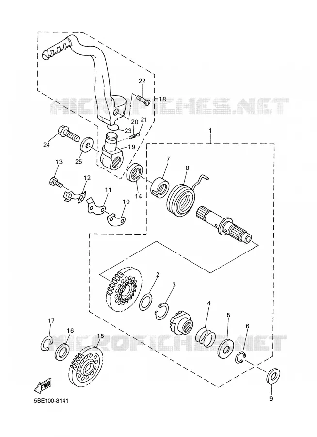 DEMARREUR Yamaha MOTO 400 2000 WRF  WR400F