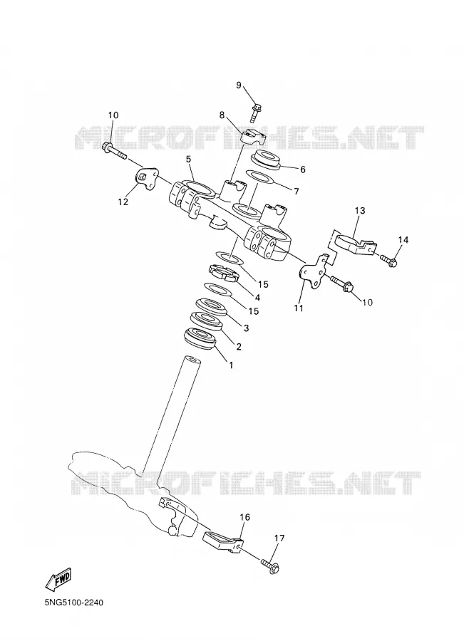 DIRECTION Yamaha MOTO 400 2002 WRF  WR400F