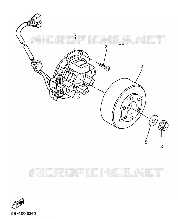 ALLUMAGE Yamaha MOTO 400 1998 WRF  WR400FK