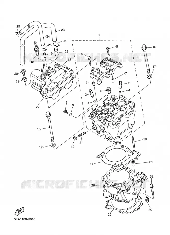CYLINDRE Yamaha MOTO 450 2004 WRF  WR450F
