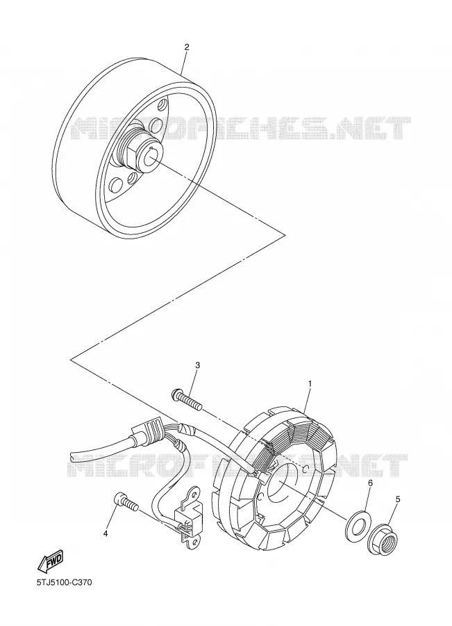 ALLUMAGE Yamaha MOTO 450 2004 WRF  WR450F