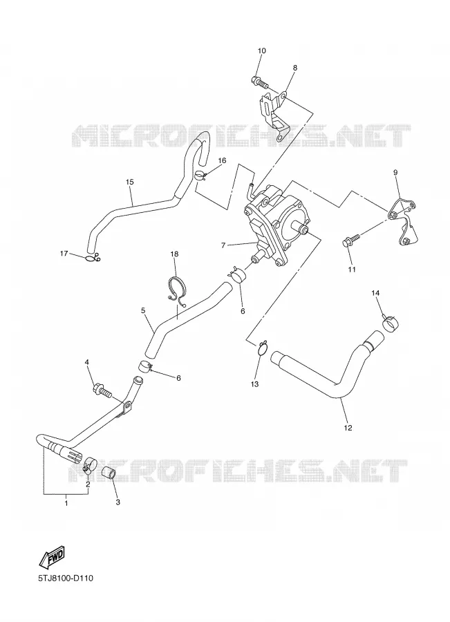 SYSTÈME D'ADMISSION D'AIR AIS Yamaha MOTO 450 2005 WRF  WR450F