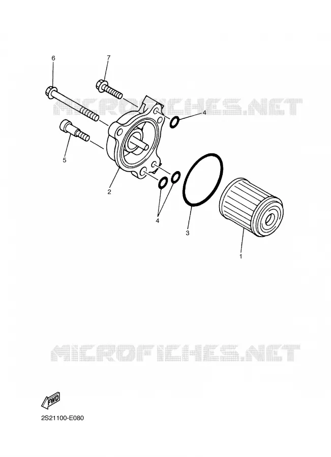 FILTRE A HUILE Yamaha MOTO 450 2008 WRF  WR450F