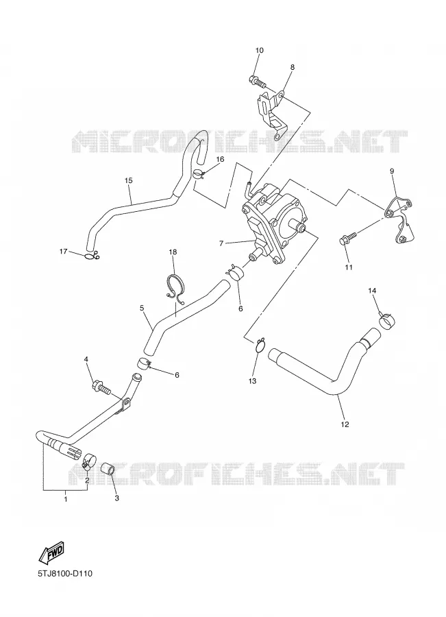 SYSTÈME D'ADMISSION D'AIR AIS Yamaha MOTO 450 2006 WRF  WR450FV