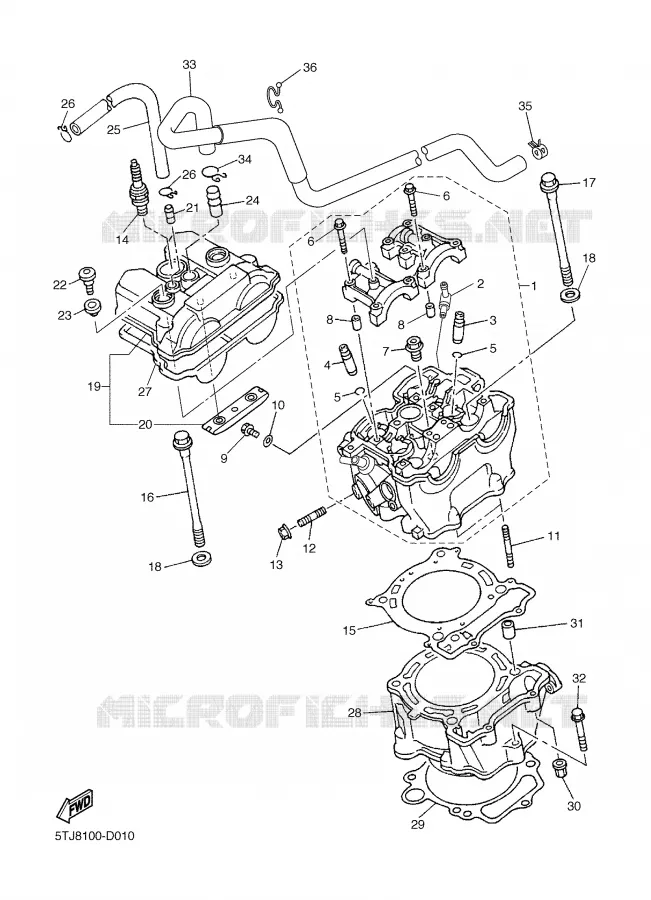 CYLINDRE Yamaha MOTO 450 2006 WRF  WR450FV