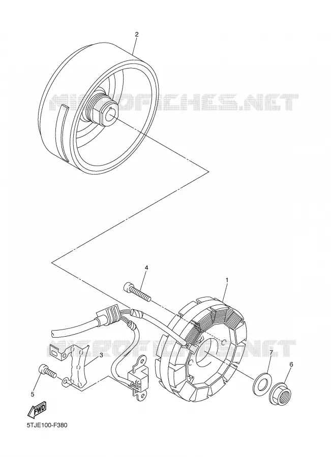 ALLUMAGE Yamaha MOTO 450 2007 WRF  WR450FW