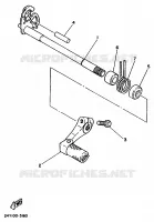AXE DE SELECTEUR / PEDALE pour Yamaha WR500ZD de 1992