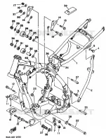 CADRE pour Yamaha WR500ZD de 1992