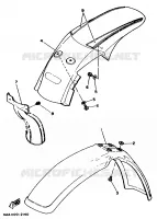 GARDE BOUE pour Yamaha WR500ZD de 1992