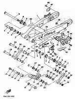 BRAS ARRIERE pour Yamaha WR500ZD de 1992