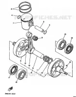 VILEBREQUIN / PISTON pour Yamaha WR500ZD de 1992